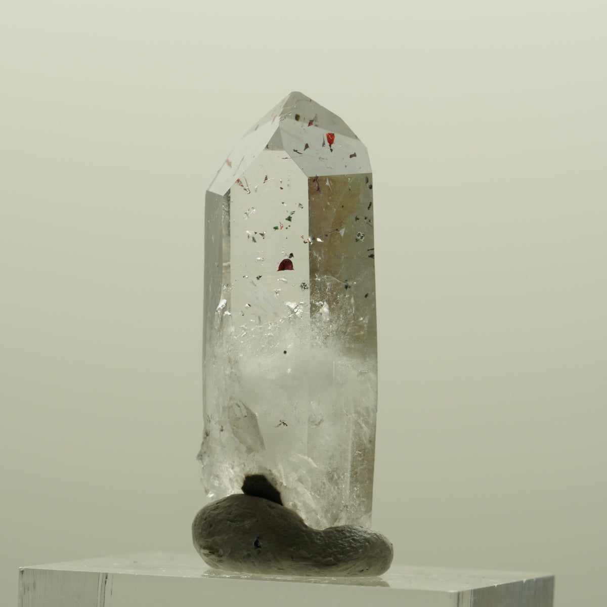 Harlekin Lemurian Skelett Phantom Amethyst Streep Mine, Namibia 33*13*10mm #15089