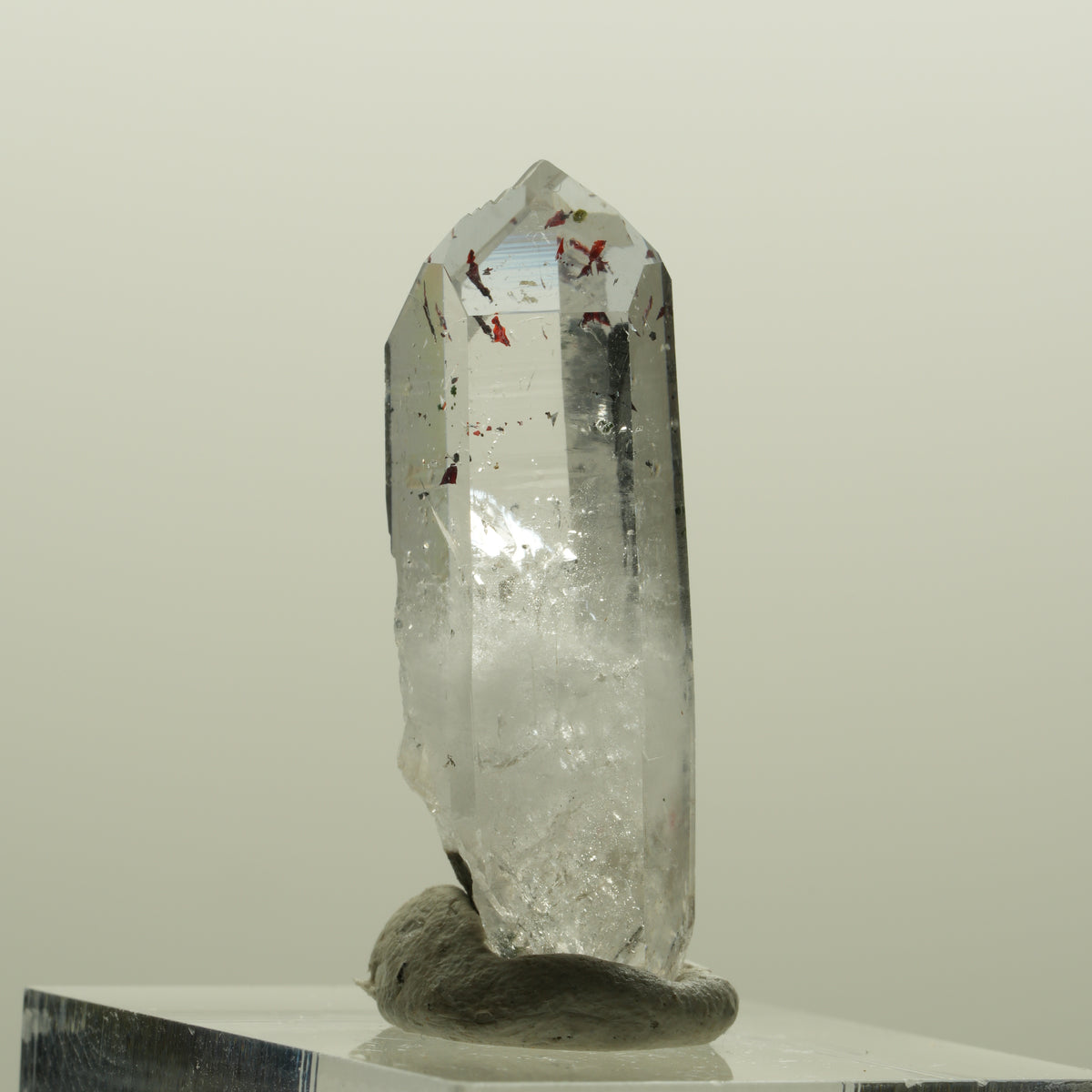 Harlekin Lemurian Skelett Phantom Amethyst Streep Mine, Namibia 33*13*10mm #15089
