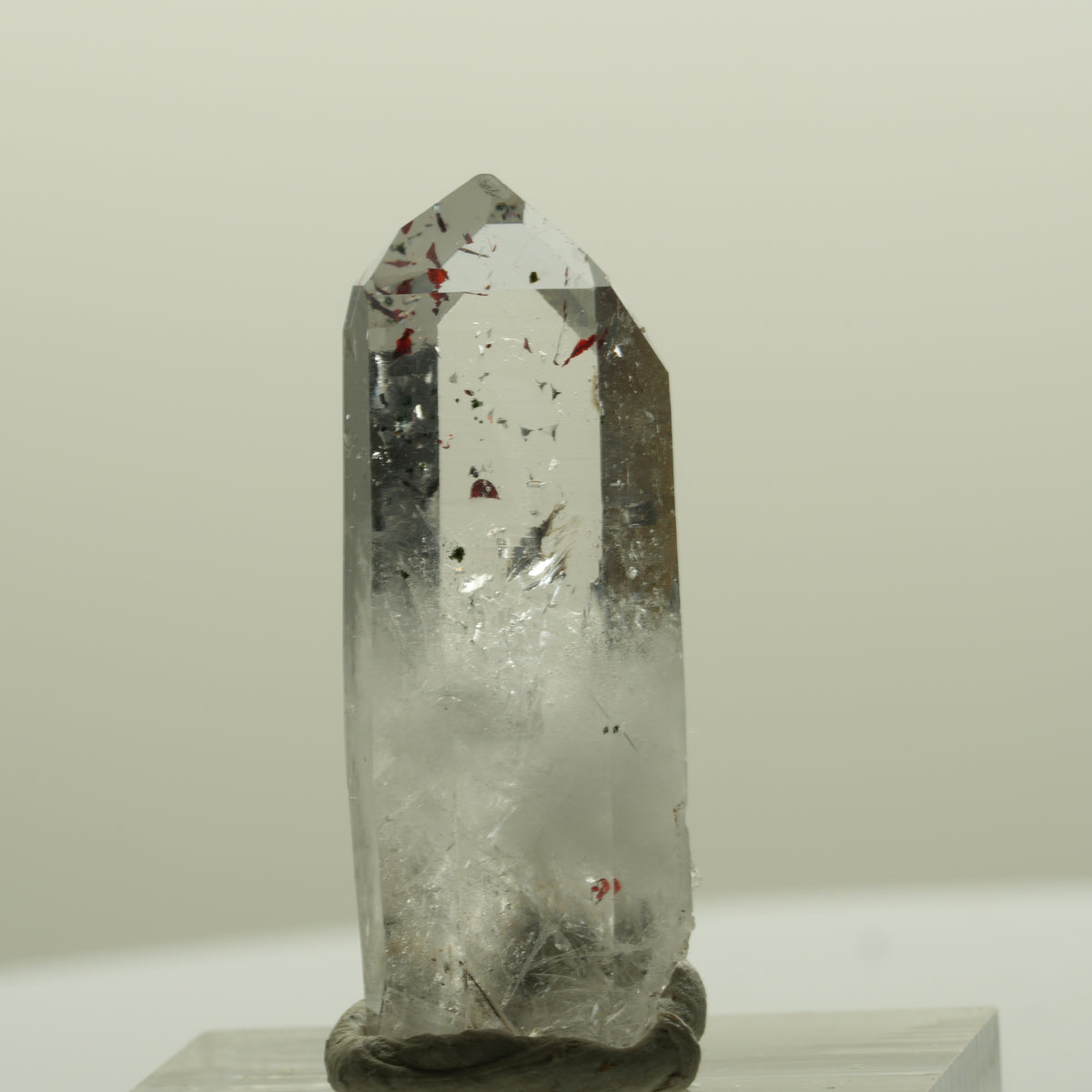 Harlekin Lemurian Skelett Phantom Amethyst Streep Mine, Namibia 33*13*10mm #15089