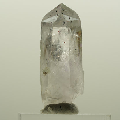Harlekin Lemurian Skelett Phantom Amethyst mit Prehnit Streep Mine, Namibia 39*16*12mm #15090