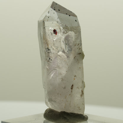 Harlekin Lemurian Skelett Phantom Amethyst mit Prehnit Streep Mine, Namibia 39*16*12mm #15090