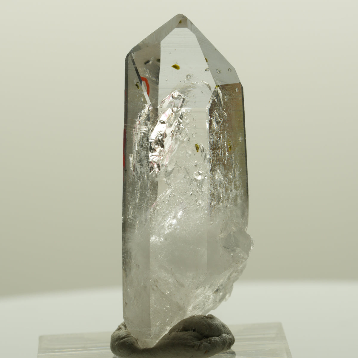 Enhydro Lemurian Phantom Amethyst Hämatit Epidot, 1x Blase Streep Mine, Namibia 39*16*14mm #15091