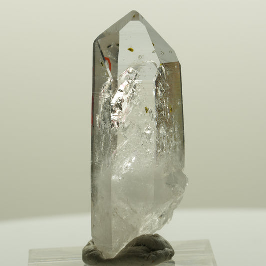 Enhydro Lemurian Phantom Amethyst Hämatit Epidot, 1x Blase Streep Mine, Namibia 39*16*14mm #15091