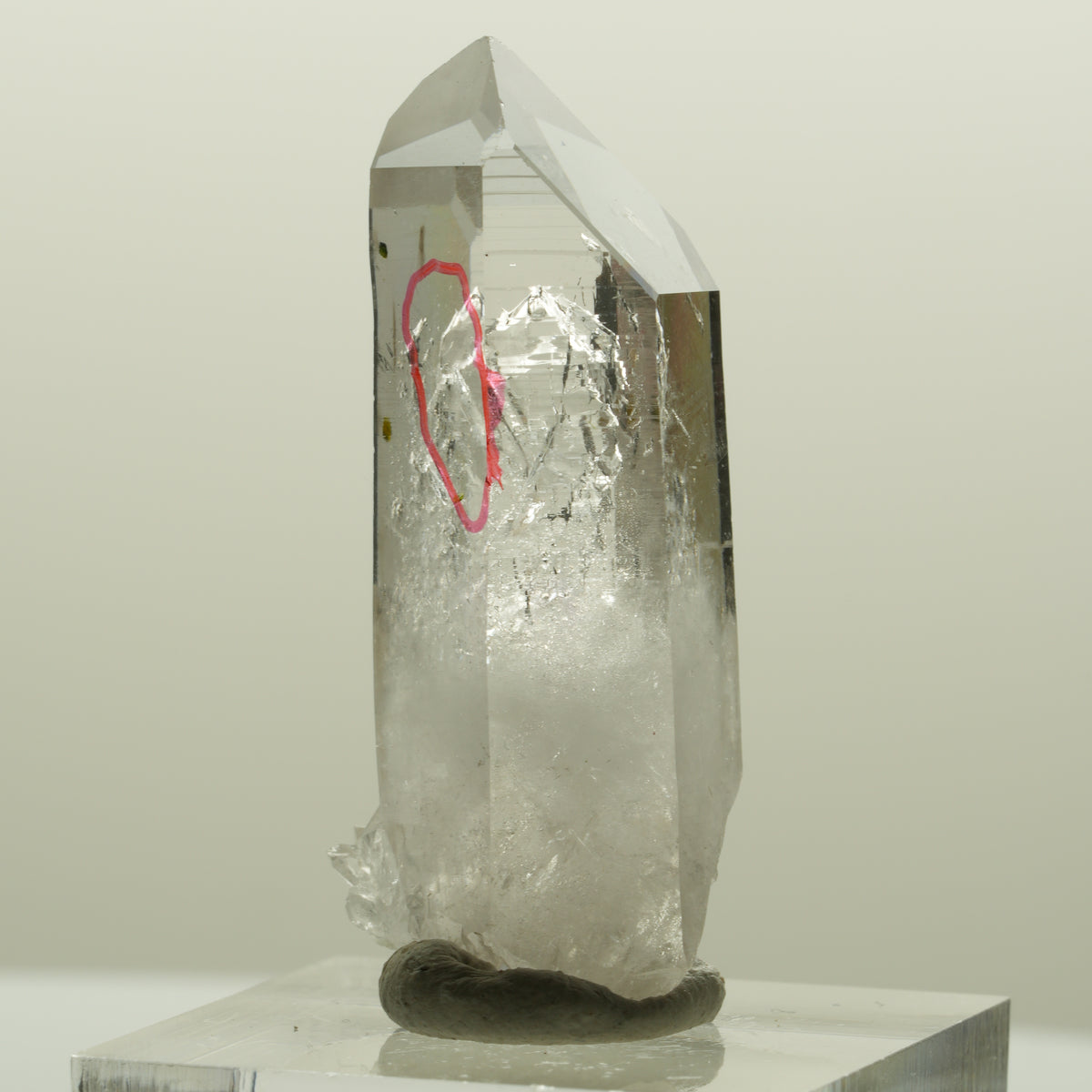 Enhydro Lemurian Phantom Amethyst Hämatit Epidot, 1x Blase Streep Mine, Namibia 39*16*14mm #15091