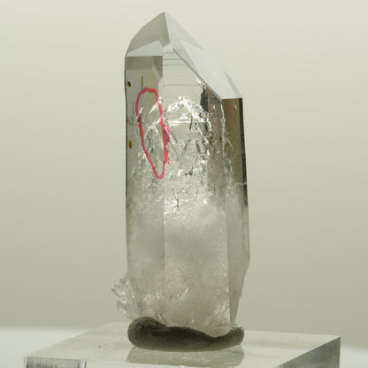 Enhydro Lemurian Phantom Amethyst Hämatit Epidot, 1x Blase Streep Mine, Namibia 39*16*14mm #15091