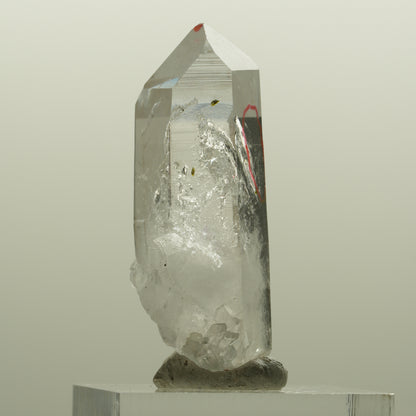 Enhydro Lemurian Phantom Amethyst Hämatit Epidot, 1x Blase Streep Mine, Namibia 39*16*14mm #15091