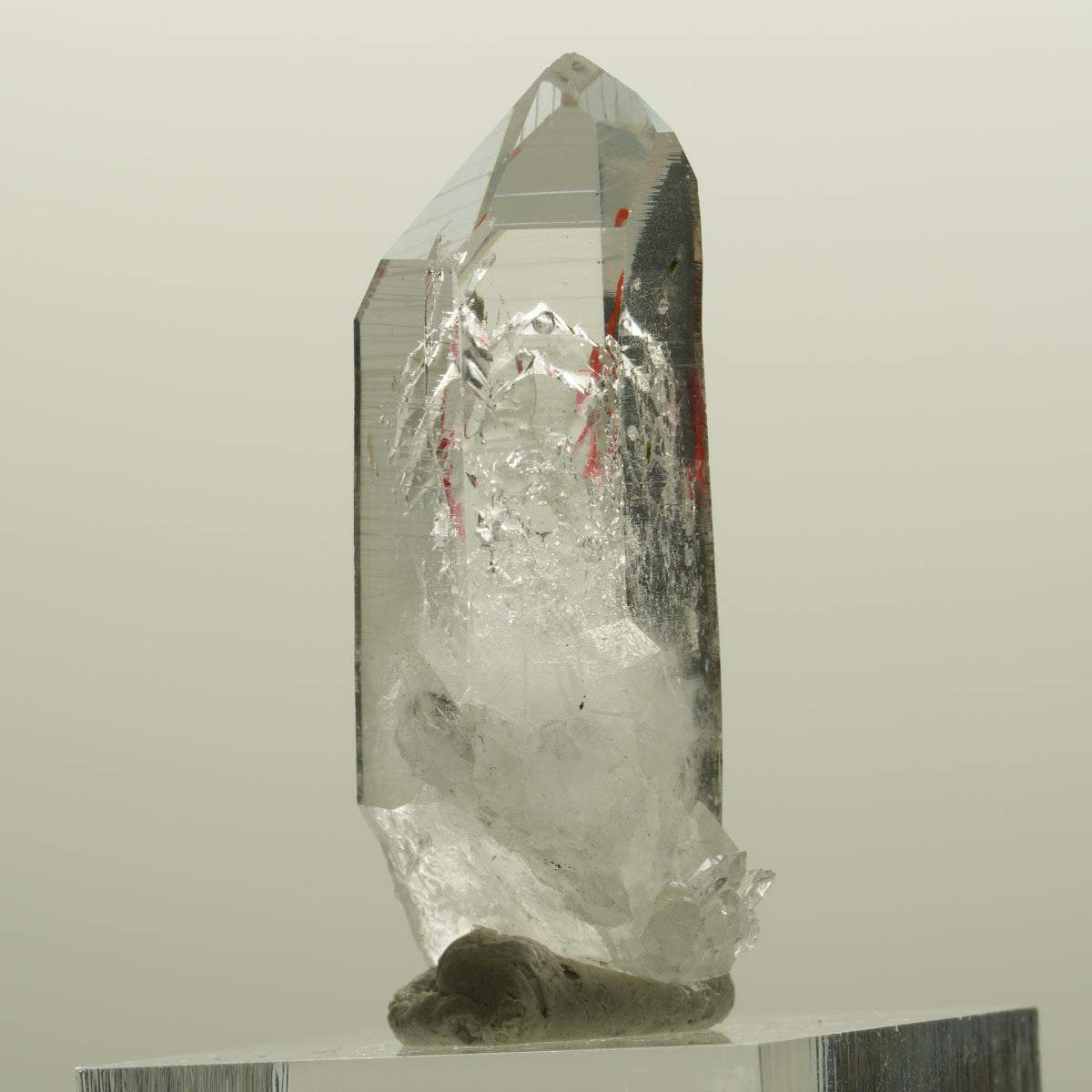 Enhydro Lemurian Phantom Amethyst Hämatit Epidot, 1x Blase Streep Mine, Namibia 39*16*14mm #15091