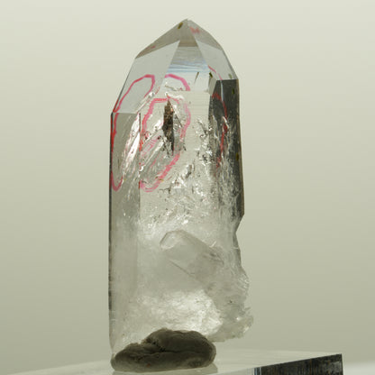 Enhydro Lemurian Phantom Amethyst Hämatit Epidot, 1x Blase Streep Mine, Namibia 39*16*14mm #15091