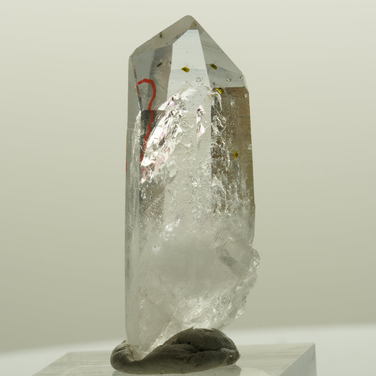 Enhydro Lemurian Phantom Amethyst Hämatit Epidot, 1x Blase Streep Mine, Namibia 39*16*14mm #15091