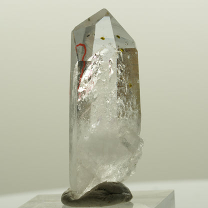 Enhydro Lemurian Phantom Amethyst Hämatit Epidot, 1x Blase Streep Mine, Namibia 39*16*14mm #15091