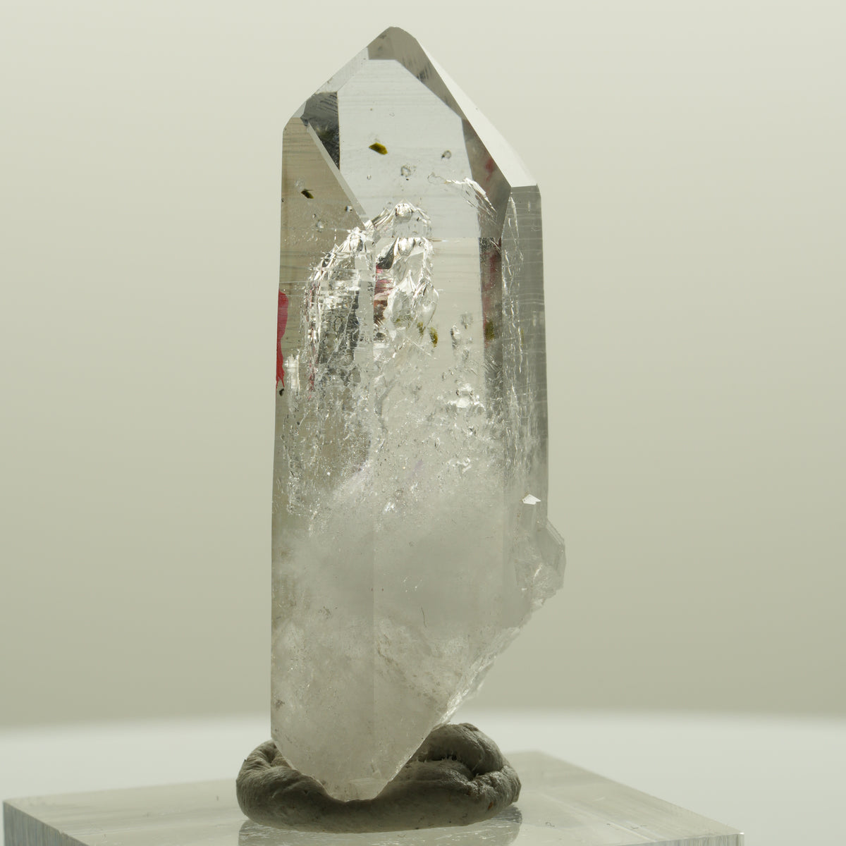 Enhydro Lemurian Phantom Amethyst Hämatit Epidot, 1x Blase Streep Mine, Namibia 39*16*14mm #15091