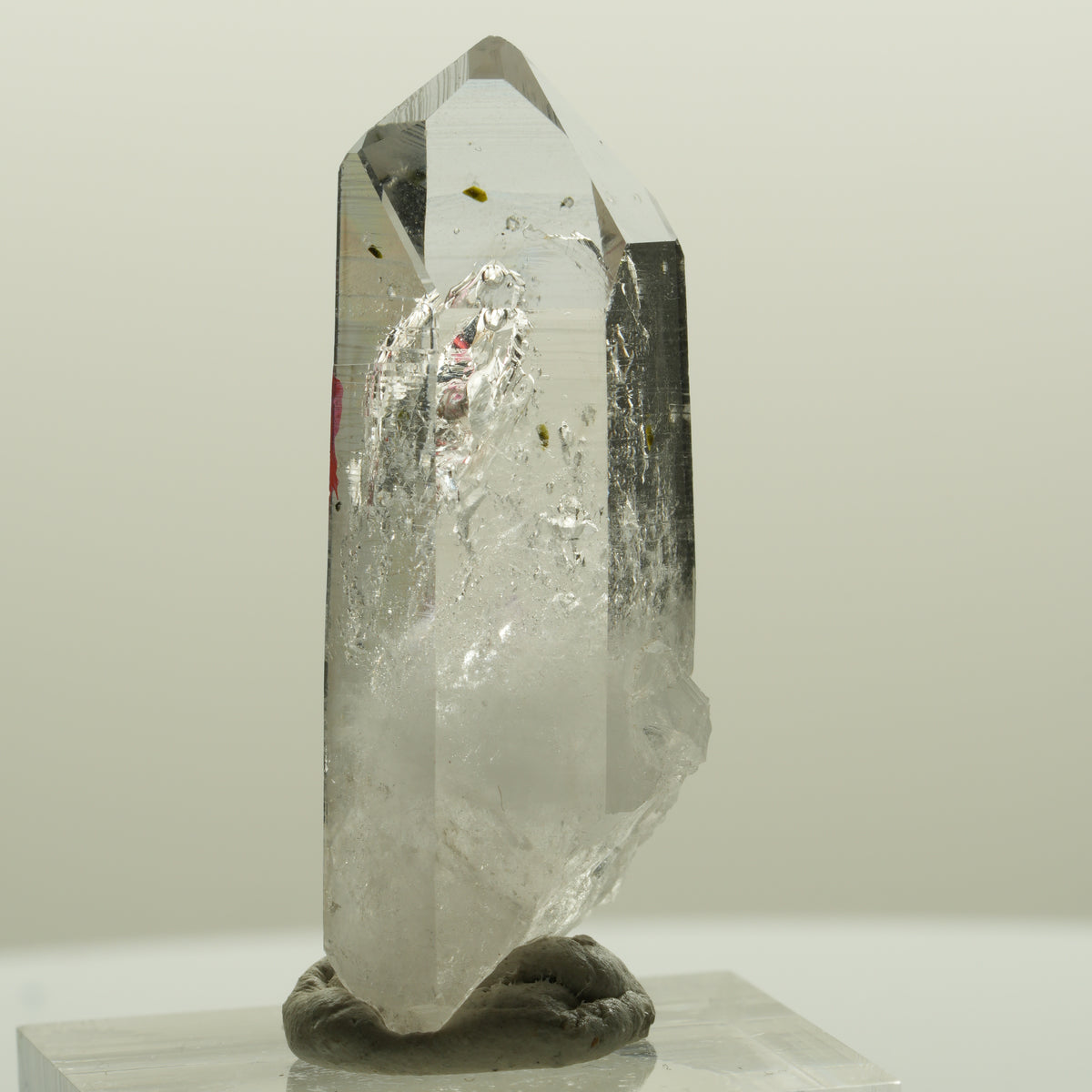 Enhydro Lemurian Phantom Amethyst Hämatit Epidot, 1x Blase Streep Mine, Namibia 39*16*14mm #15091