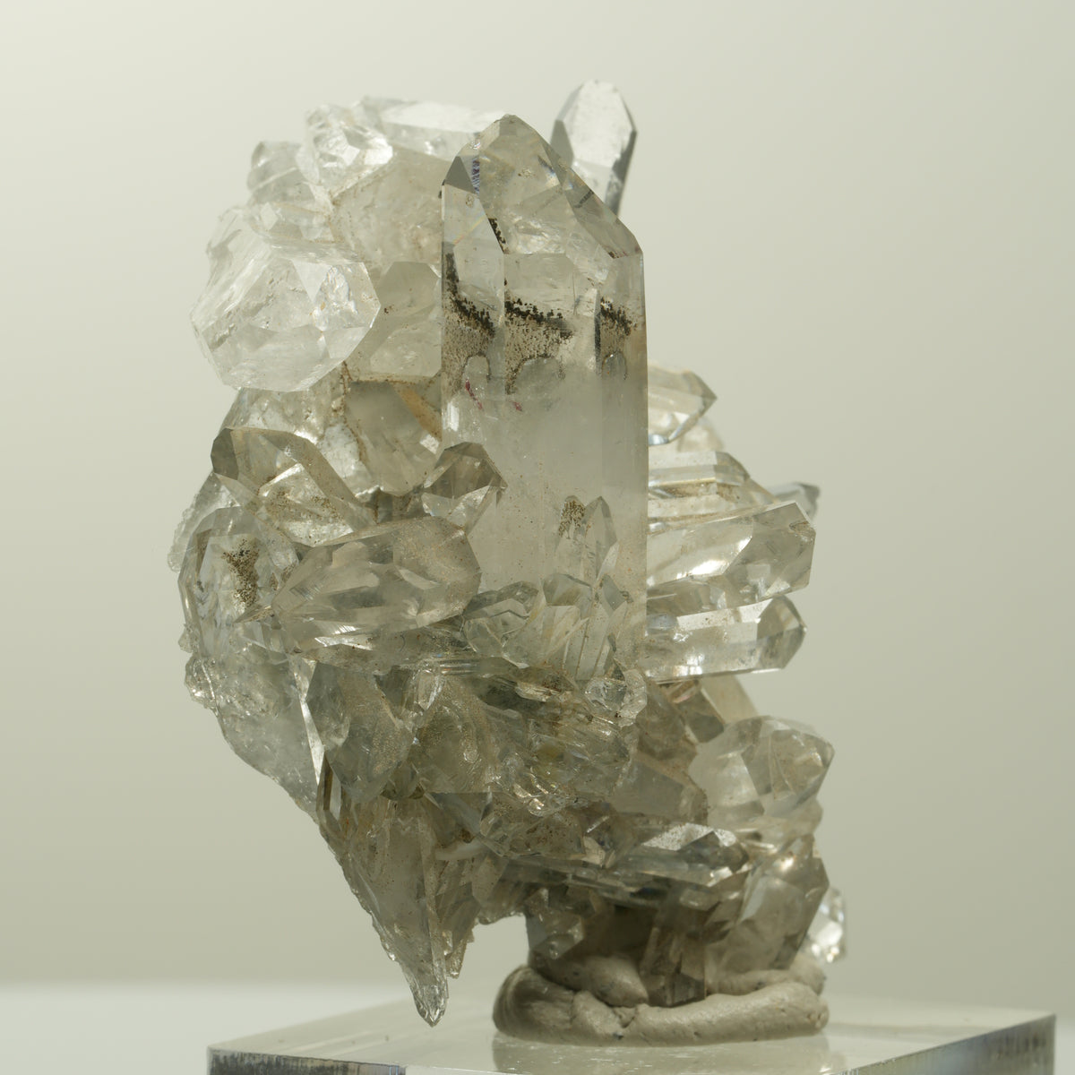 Harlekin Skelett Phantom Rauchquarz mit Epidot Stufe Streep Mine, Namibia 49*35*23mm #15093