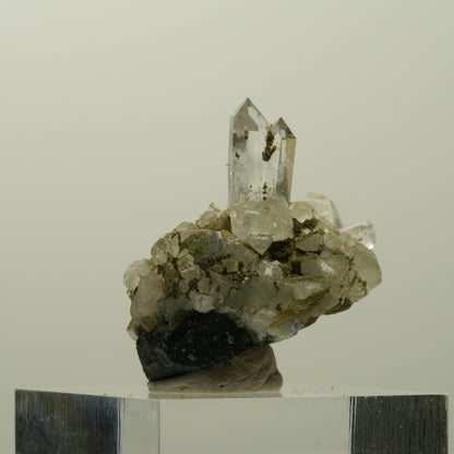 Skelett Phantom Amethyst mit Hämatit, Epidot Stufe Streep Mine, Namibia 30*24*24mm #15094