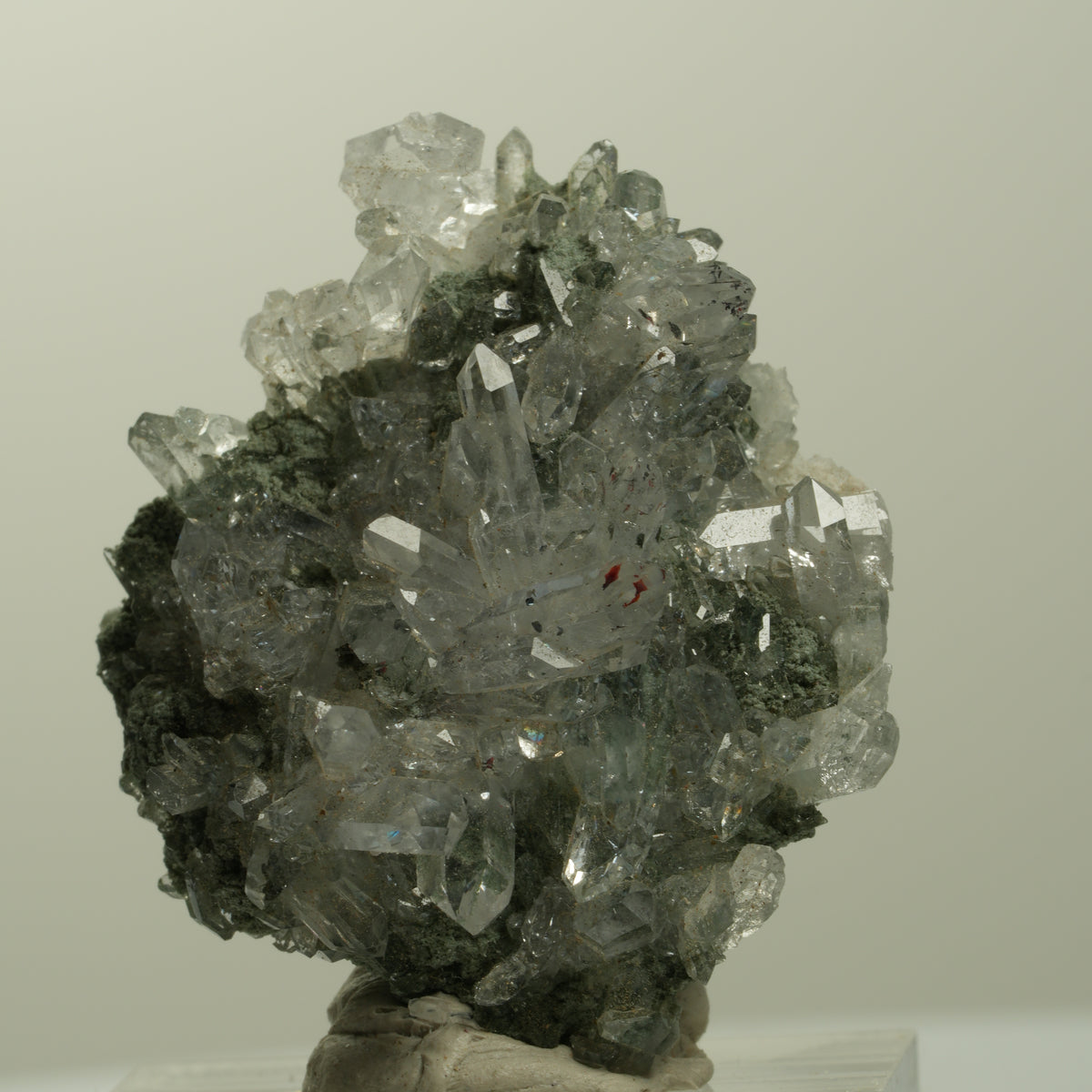 Harlekin Starburst Quarz, Epidot auf Matrix Streep Mine, Namibia 38*30*21mm #15095