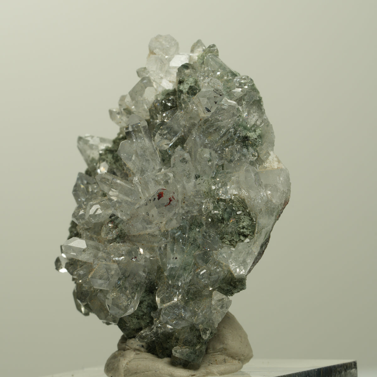 Harlekin Starburst Quarz, Epidot auf Matrix Streep Mine, Namibia 38*30*21mm #15095