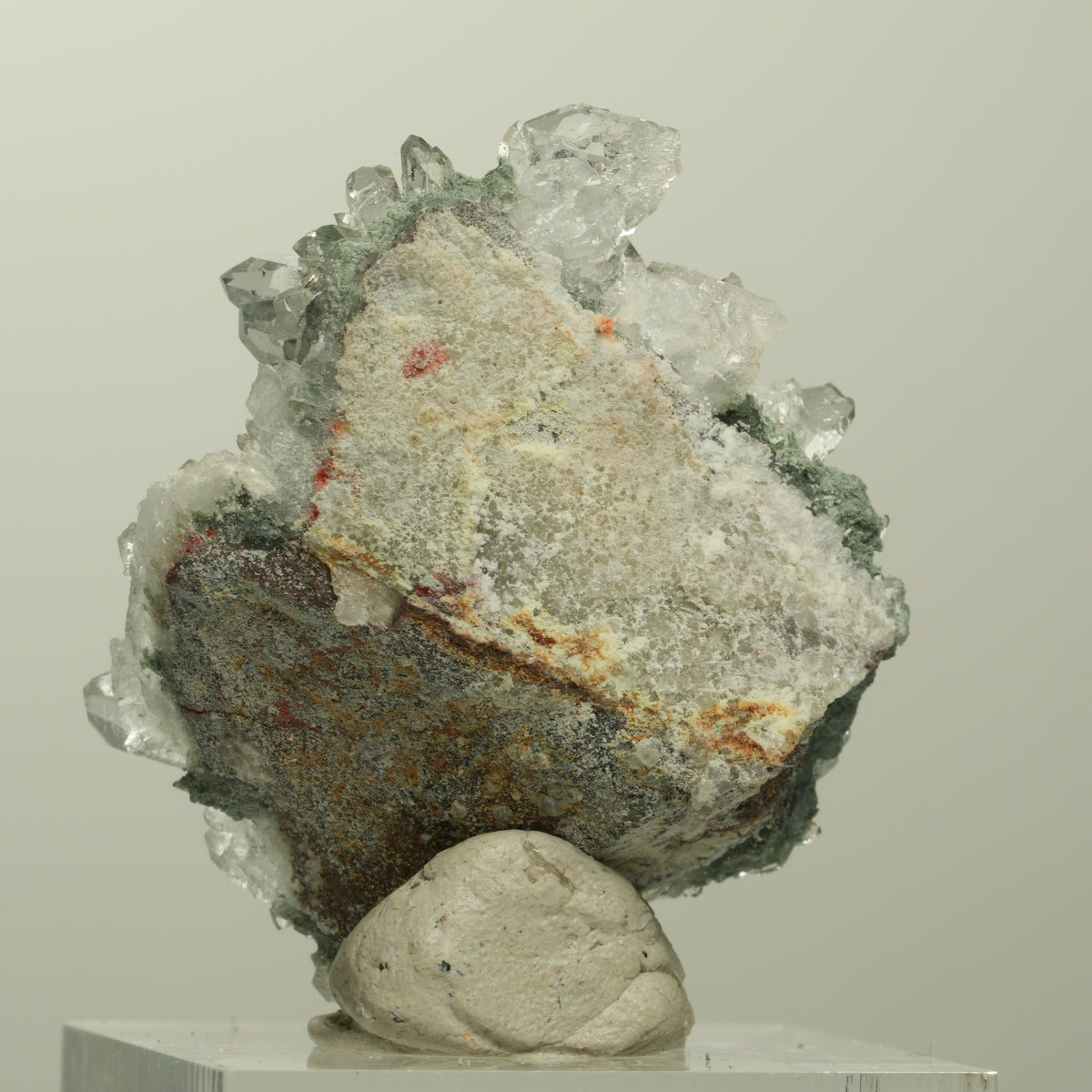 Harlekin Starburst Quarz, Epidot auf Matrix Streep Mine, Namibia 38*30*21mm #15095