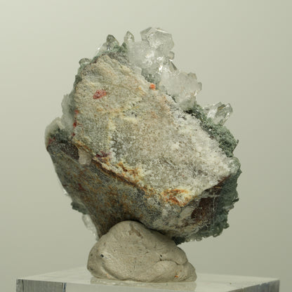 Harlekin Starburst Quarz, Epidot auf Matrix Streep Mine, Namibia 38*30*21mm #15095