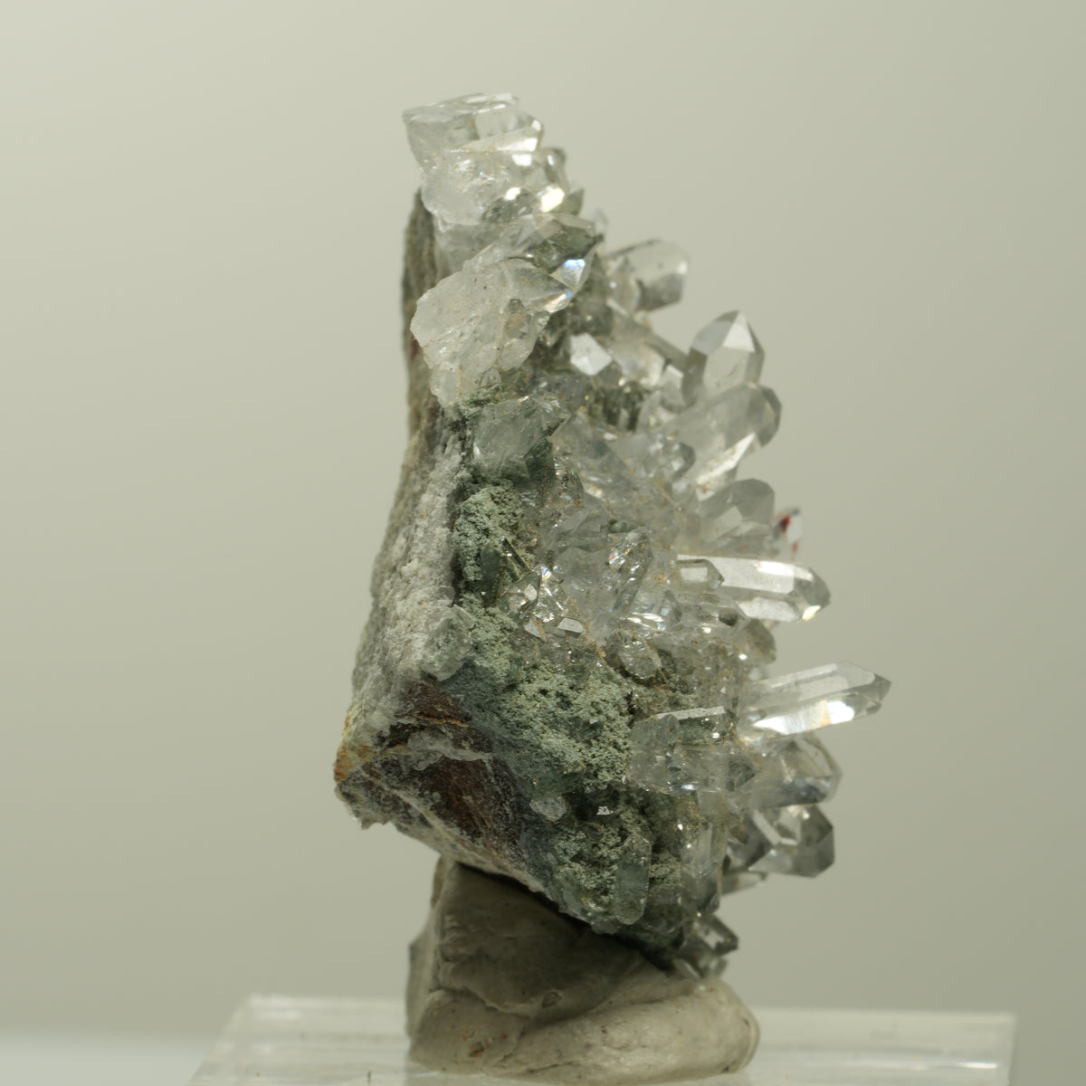 Harlekin Starburst Quarz, Epidot auf Matrix Streep Mine, Namibia 38*30*21mm #15095
