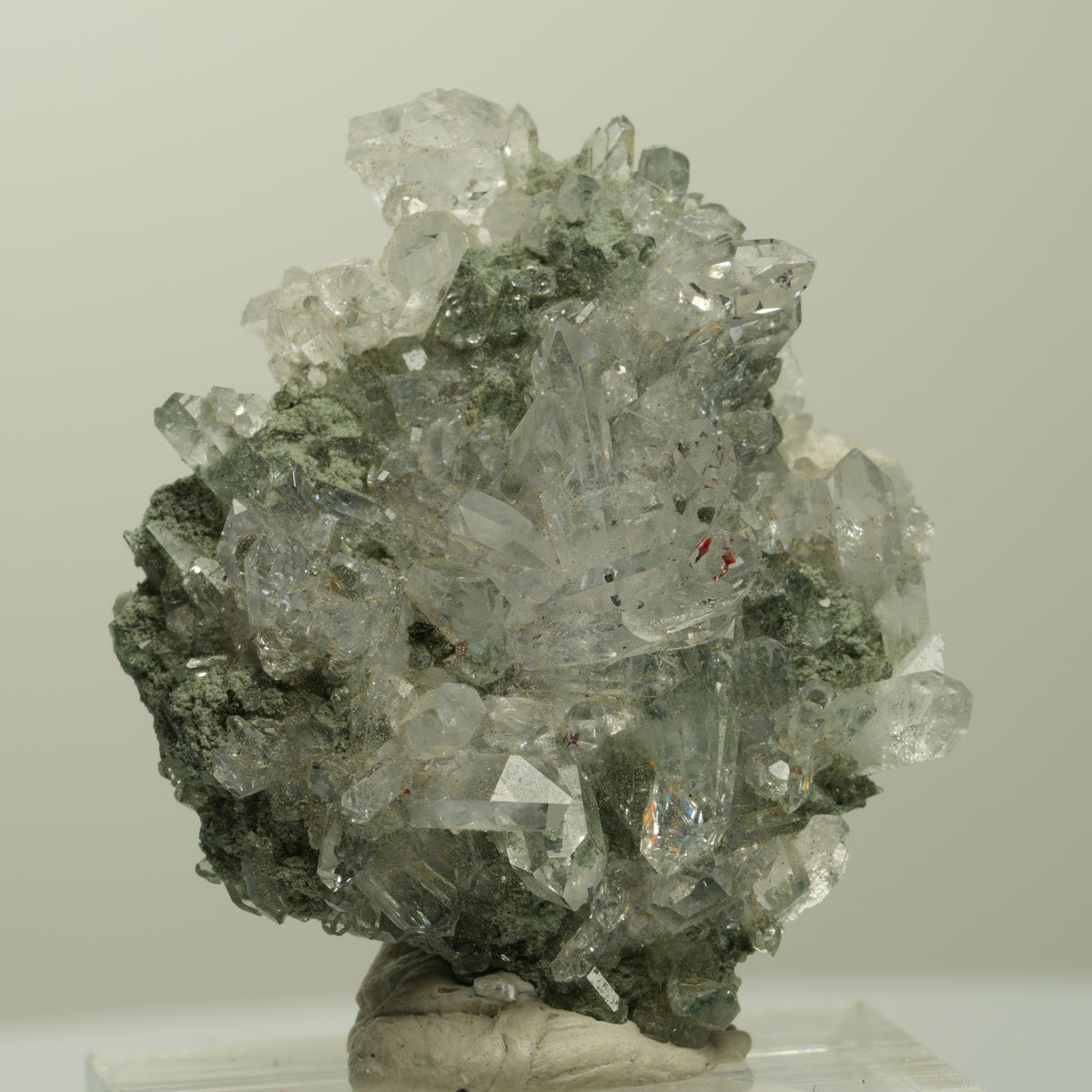 Harlekin Starburst Quarz, Epidot auf Matrix Streep Mine, Namibia 38*30*21mm #15095