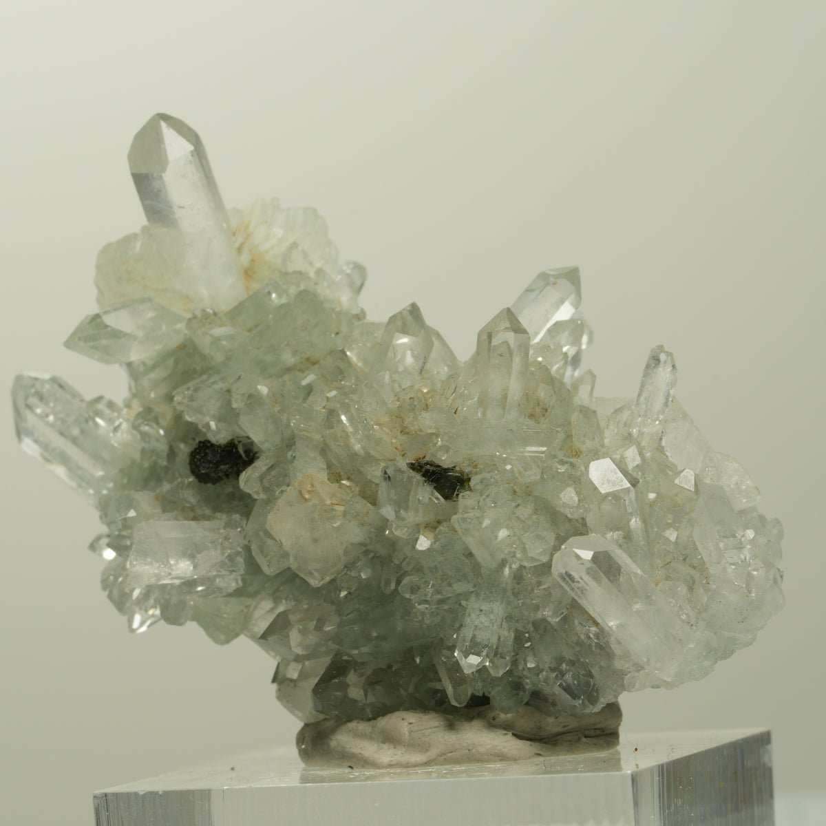 Starburst Quarz, Prehnit, Calcit, Analcim, Epidot, Matrix Streep Mine, Namibia 47*27*26mm #15096