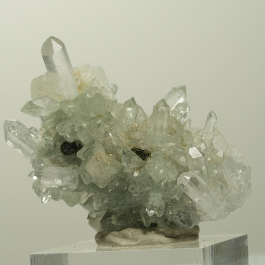Starburst Quarz, Prehnit, Calcit, Analcim, Epidot, Matrix Streep Mine, Namibia 47*27*26mm #15096