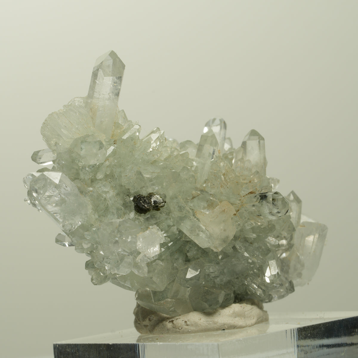 Starburst Quarz, Prehnit, Calcit, Analcim, Epidot, Matrix Streep Mine, Namibia 47*27*26mm #15096