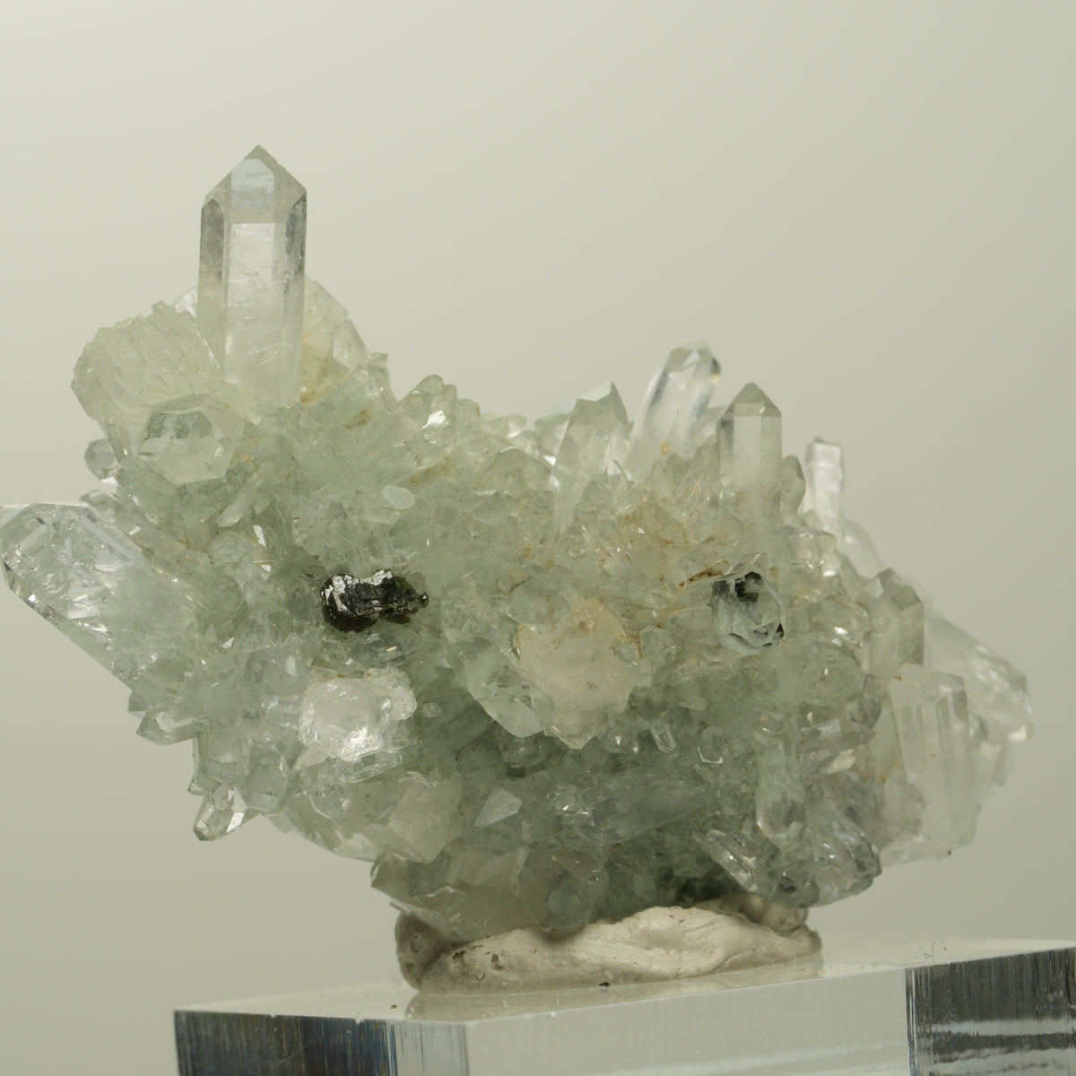 Starburst Quarz, Prehnit, Calcit, Analcim, Epidot, Matrix Streep Mine, Namibia 47*27*26mm #15096