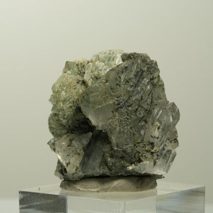 Harlekin Starburst Quarz, Prehnit, Calcit, Epidot, Matrix Streep Mine, Namibia 36*35*27mm #15097