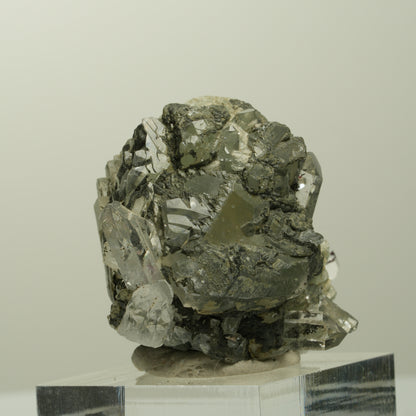 Harlekin Starburst Quarz, Prehnit, Calcit, Epidot, Matrix Streep Mine, Namibia 36*35*27mm #15097