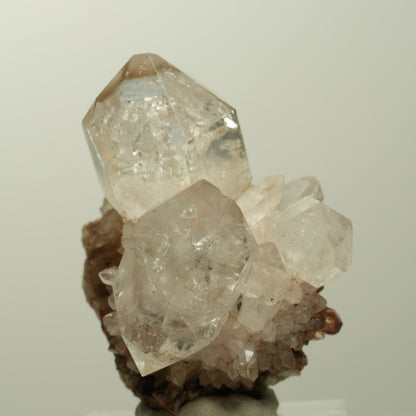 Skelett Phantom Rauchquarz Doppelender Zepter Gruppe Streep Mine, Namibia 42*35*30mm #15098