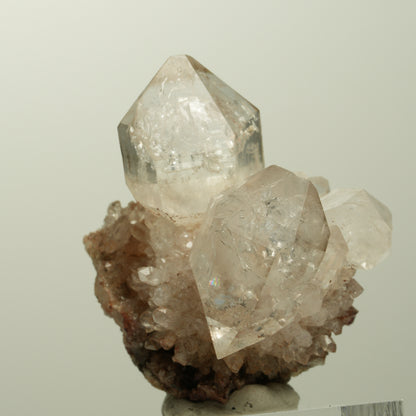 Skelett Phantom Rauchquarz Doppelender Zepter Gruppe Streep Mine, Namibia 42*35*30mm #15098