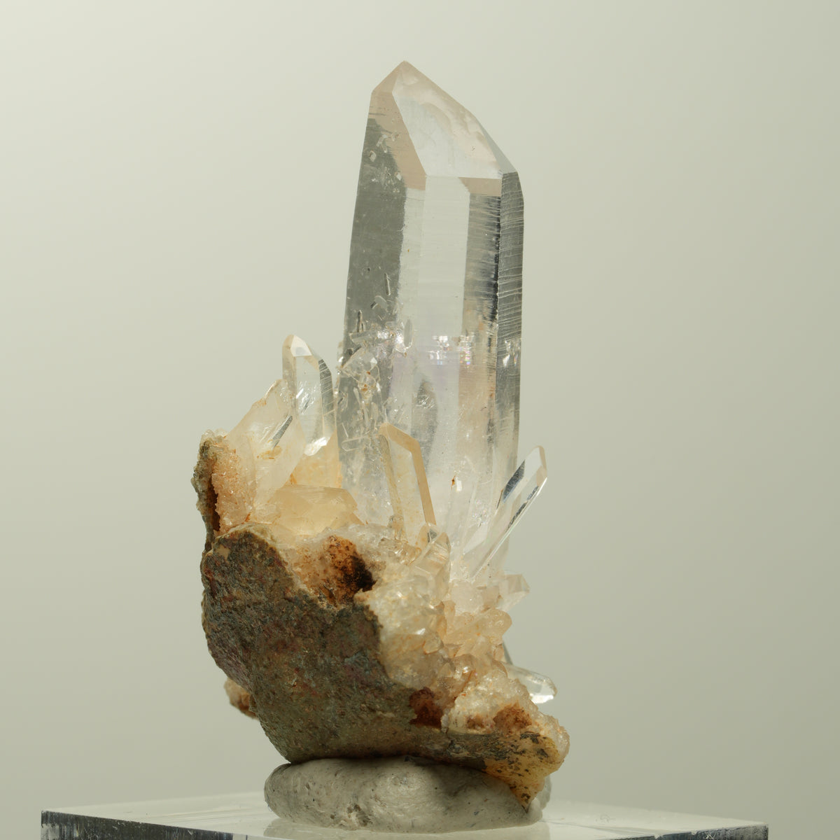 Lemurian Skelett Phantom Amethyst mit Hämatit Goboboseb, Namibia 44*38*21mm #15099