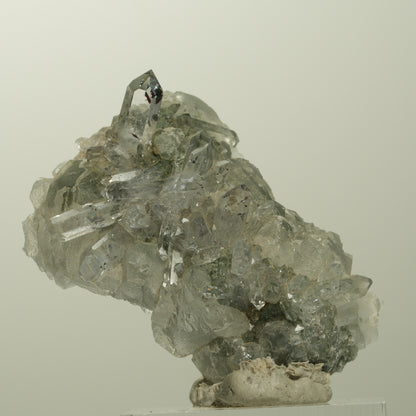 Quartz, calcite, épidote en motif étoile de bouffon sur matrice Streep Mine, Namibie 43*30*21mm #15100