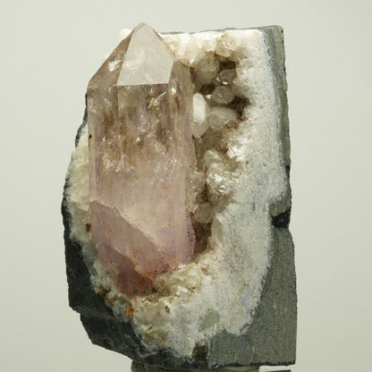Lemurian Skeleton Phantom Amethyst, Calcite from Matrix Streep Mine, Namibia 67*40*39mm #15101