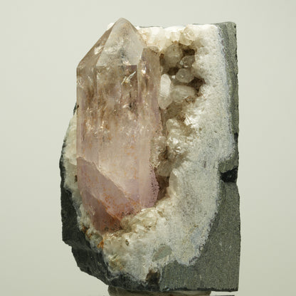 Lemurian Skeleton Phantom Amethyst, Calcite from Matrix Streep Mine, Namibia 67*40*39mm #15101