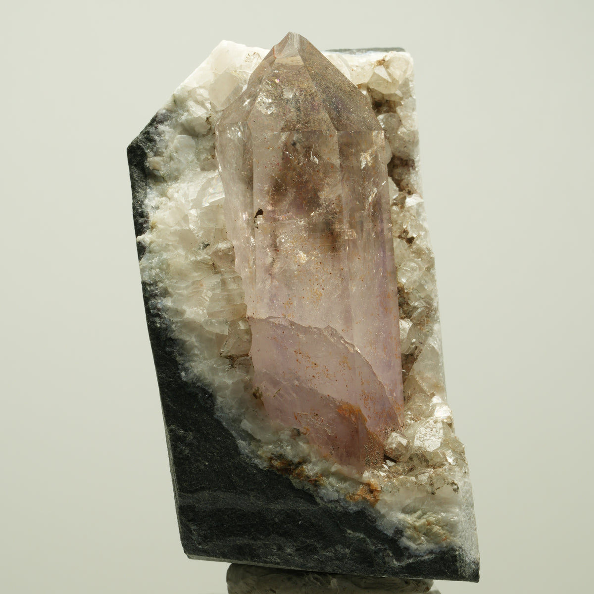 Lemurian Skeleton Phantom Amethyst, Calcite from Matrix Streep Mine, Namibia 67*40*39mm #15101