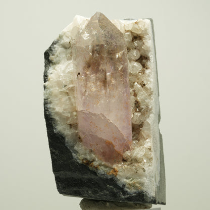 Lemurian Skeleton Phantom Amethyst, Calcite from Matrix Streep Mine, Namibia 67*40*39mm #15101