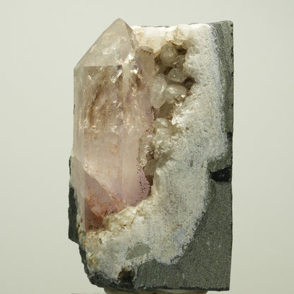 Lemurian Skeleton Phantom Amethyst, Calcite from Matrix Streep Mine, Namibia 67*40*39mm #15101