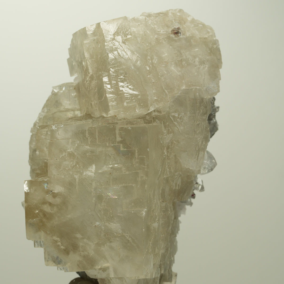 Calcit Würfel, parkettiert, Analcim, Harlekin Quarz Stufe Streep Mine, Namibia 67*45*41mm #15103