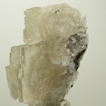 Calcit Würfel, parkettiert, Analcim, Harlekin Quarz Stufe Streep Mine, Namibia 67*45*41mm #15103