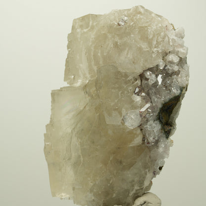Calcit Würfel, parkettiert, Analcim, Harlekin Quarz Stufe Streep Mine, Namibia 67*45*41mm #15103