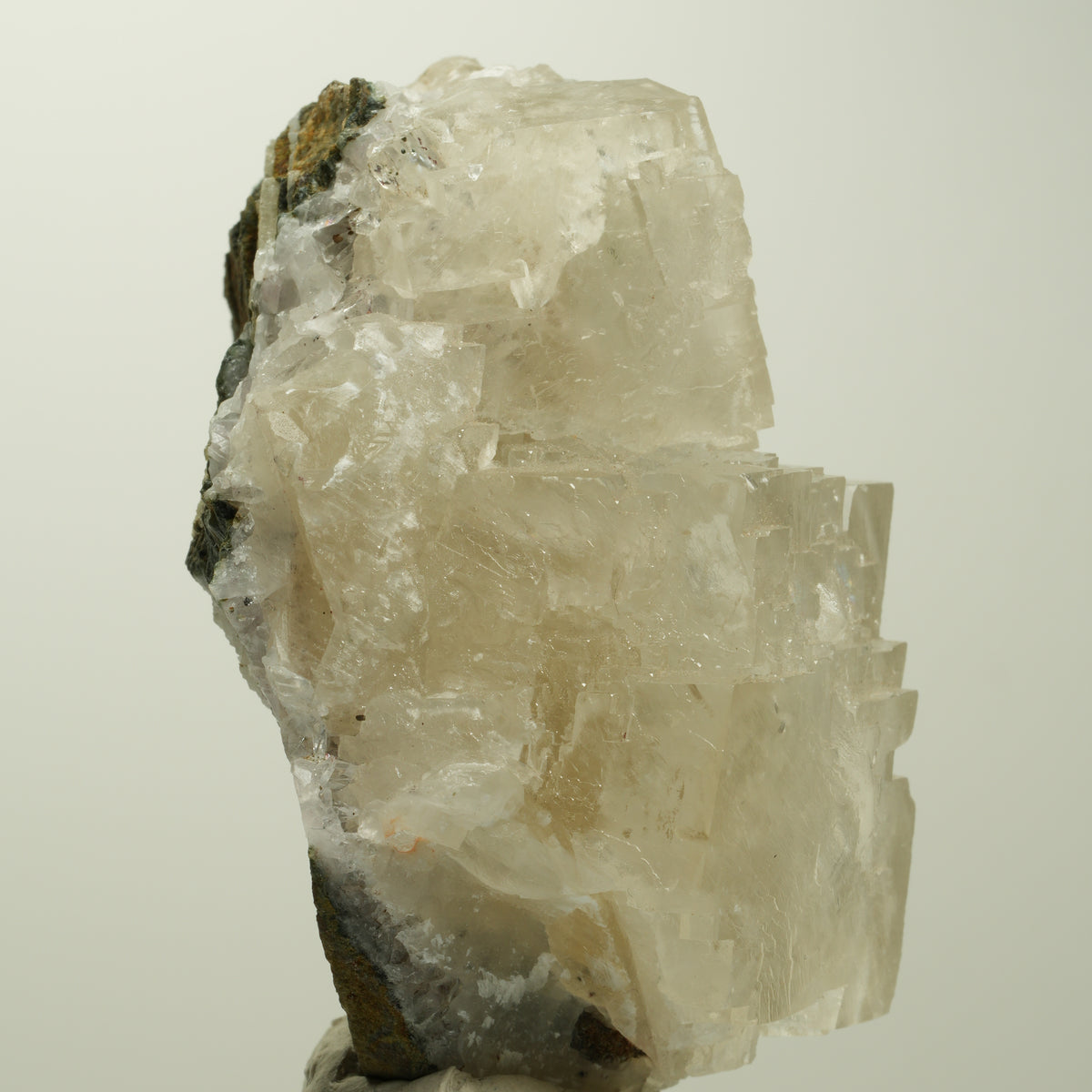 Calcit Würfel, parkettiert, Analcim, Harlekin Quarz Stufe Streep Mine, Namibia 67*45*41mm #15103