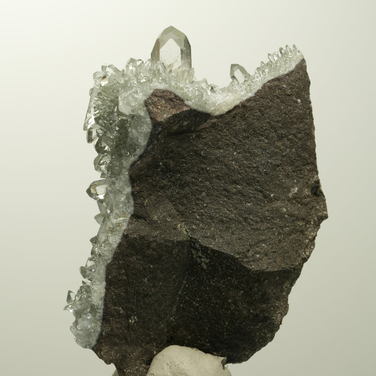 Starburst Quarz, Prehnit, Epidot auf Matrix Streep Mine, Namibia 69*52*38mm #15104