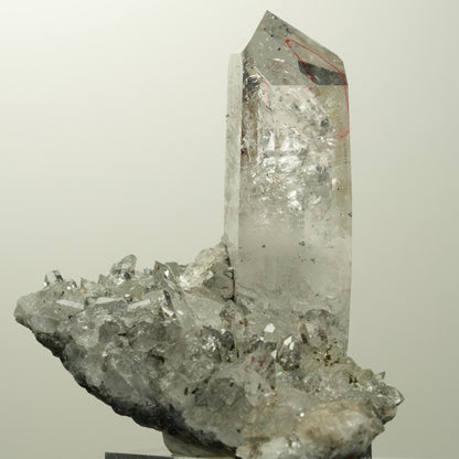 Enhydro Harlekin Quarz, Analcim, Epidot, Calcit auf Matrix Streep Mine, Namibia 73*45*57mm #15106