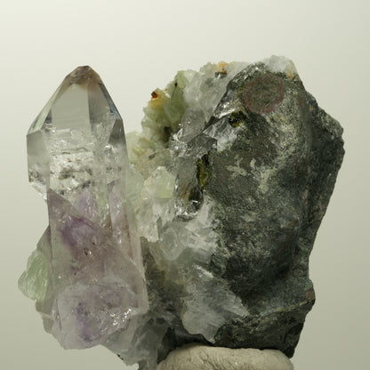 Lemurian Phantom Amethyst, Prehnit, Epidot, Calcit, Matrix Streep Mine, Namibia 52*53*35mm #15107