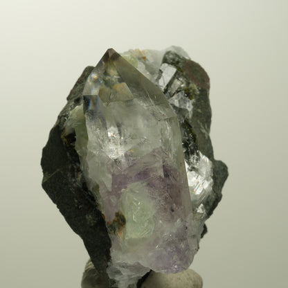 Lemurian Phantom Amethyst, Prehnit, Epidot, Calcit, Matrix Streep Mine, Namibia 52*53*35mm #15107