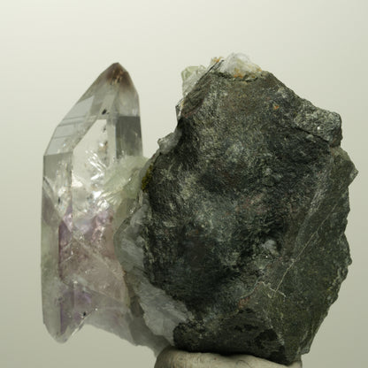 Lemurian Phantom Amethyst, Prehnit, Epidot, Calcit, Matrix Streep Mine, Namibia 52*53*35mm #15107