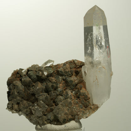 Enhydro Lemurian Quarz, Calcit, Prehnit, Epidot, Matrix Streep Mine, Namibia 68*62*25mm #15108
