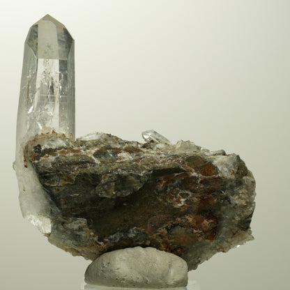 Enhydro Lemurian Quarz, Calcit, Prehnit, Epidot, Matrix Streep Mine, Namibia 68*62*25mm #15108